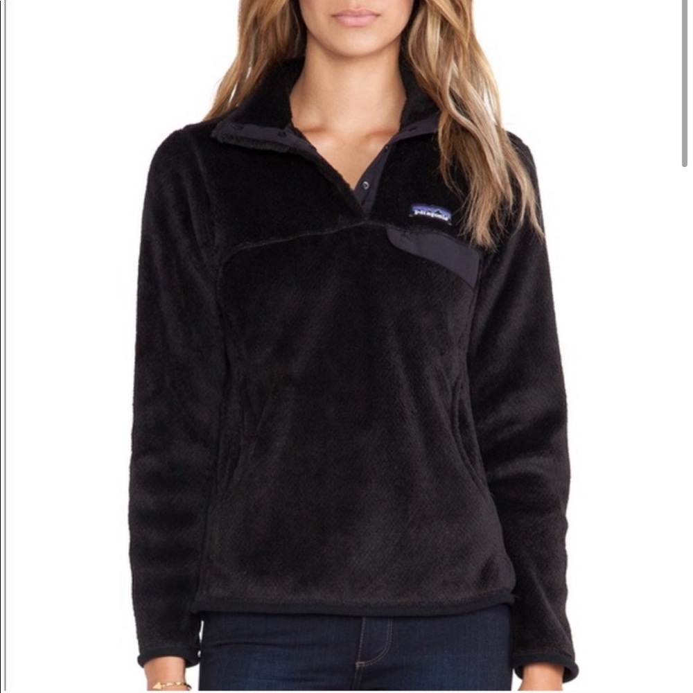 Patagonia Retool Snap-T fleece black pullover